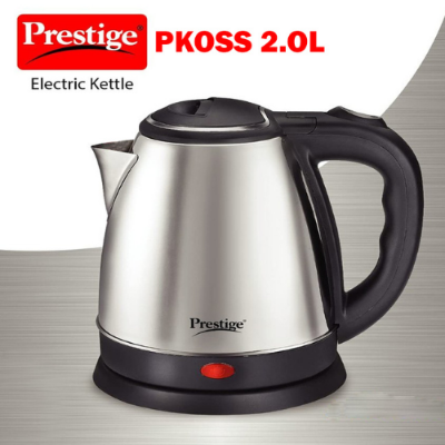 Picture of Prestige 2.0 L Stainless Steel Electric Kettle with Overheat Protection and Fast Boiling - Silver and Black -  NR Mart-2024 - Multicolor