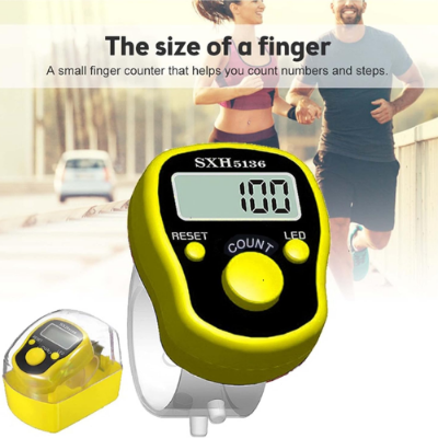 Picture of Digital Tasbeeh Counter Original Finger Tally Counter for Zikr & Prayer with LED Display - NR Mart-2024 - multicolor