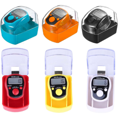 Picture of Digital Tasbeeh Counter Original Finger Tally Counter for Zikr & Prayer with LED Display - NR Mart-2024 - multicolor
