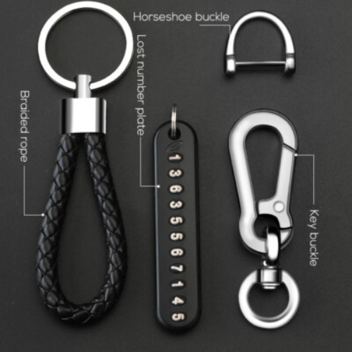 Picture of Phone Number Key Ring Keychain for Car and Motorbike - NR Mart-2024