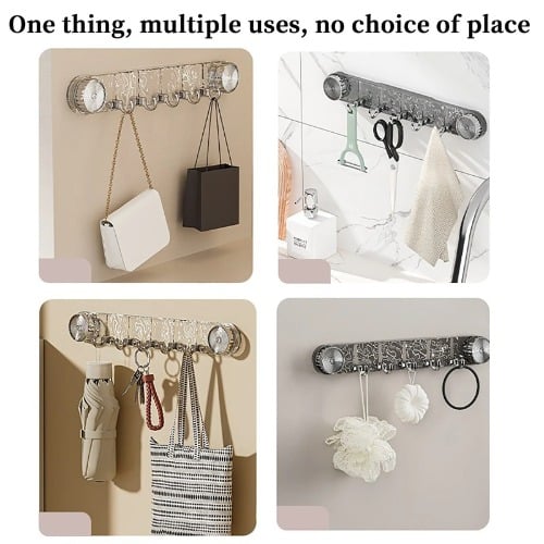 Picture of Multi-Purpose Wall Hook Rack – Versatile Use for Any Room - NR Mart-2024 - Multicolor
