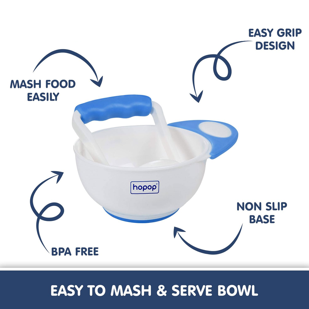 Picture of Baby Food Grading Bowl with Masher - NR Mart-2024 - Multicolor