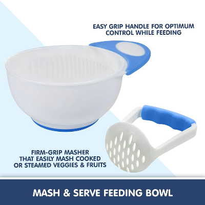 Picture of Baby Food Grading Bowl with Masher - NR Mart-2024 - Multicolor
