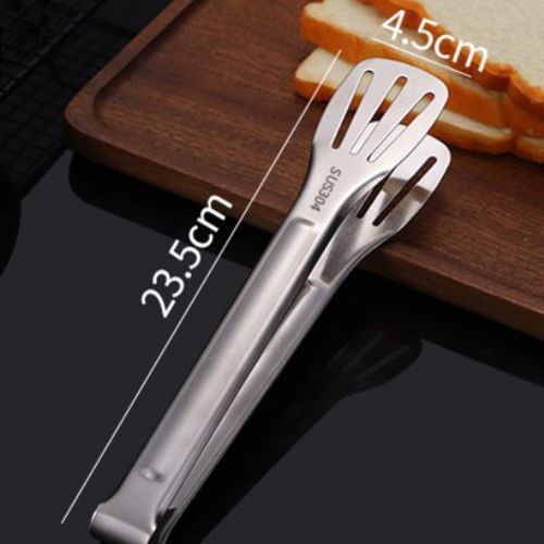 Picture of Stainless Steel Food Serving Tong – 25 cm Turner & Roti Chimta, Kitchen Tongs - NR Mart-2024 - Multicolor