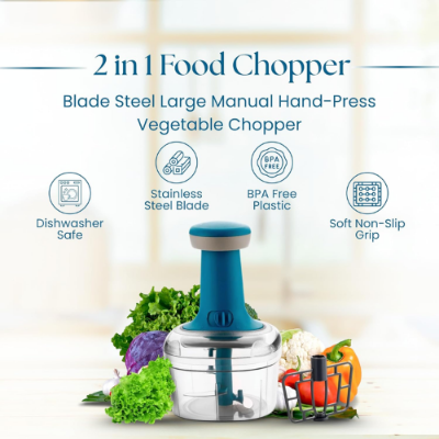 Picture of Hand press Food Processor Vegetables cutter - NR Mart-2024 - Multicolor