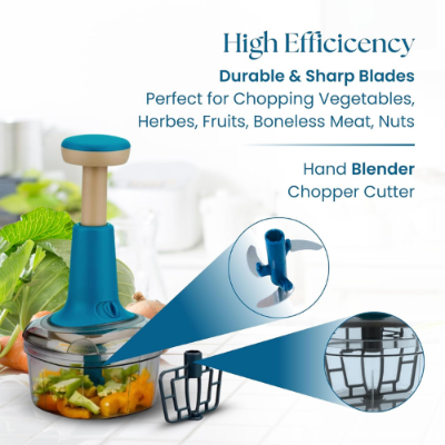 Picture of Hand press Food Processor Vegetables cutter - NR Mart-2024 - Multicolor