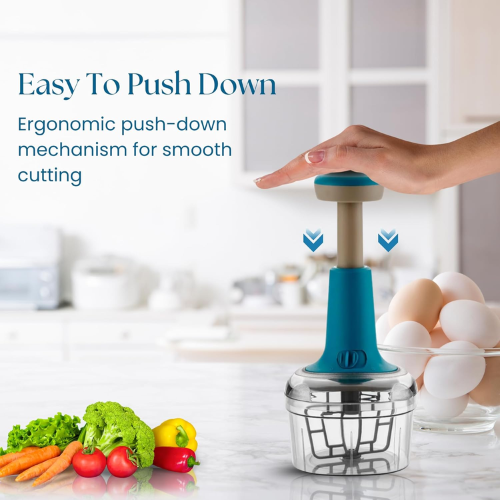 Picture of Hand press Food Processor Vegetables cutter - NR Mart-2024 - Multicolor
