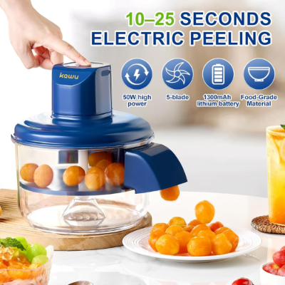 Picture of Multipurpose Automatic Fruit & Vegetable Peeler Machine Rechargeable Electric Potato Peeler - NR Mart-2024 - Multicolor
