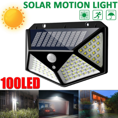 Picture of 100 LED 4 Surface Solar Light solar induction, body induction light  - NR Mart-2024 - Multicolor