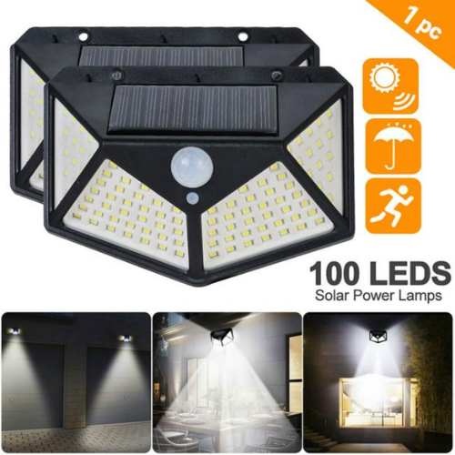 Picture of 100 LED 4 Surface Solar Light solar induction, body induction light  - NR Mart-2024 - Multicolor