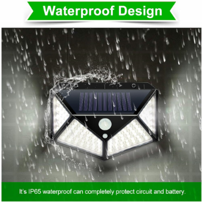 Picture of 100 LED 4 Surface Solar Light solar induction, body induction light  - NR Mart-2024 - Multicolor