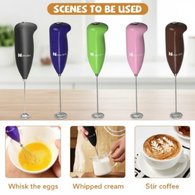 Picture of Hand Mixer Cappuccino & Foamy Coffee Maker – Multi-Color Design - NR Mart-2024 - Multicolor