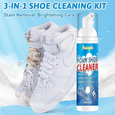 Picture of 3x Power Shoes Foam Cleaner powerful form Spotless Shine Biki Brand - NR Mart-2024 - Multicolor