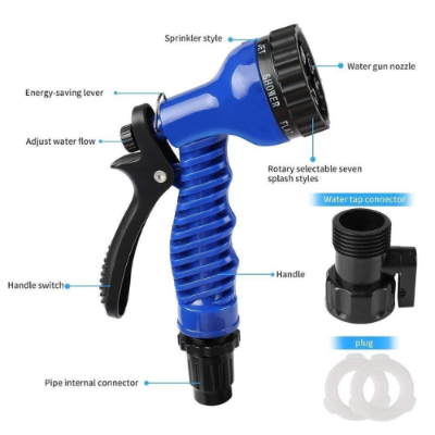 Picture of Portable Magic Hose Pipe Water Pipe For Garden Wash Car Bike With Spray Gun - NR Mart-2024