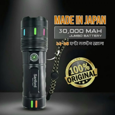 Picture of Original Sanford Super Bright Flashlight – White Laser LED (30000 Battery) - NR Mart-2024 - Multicolor
