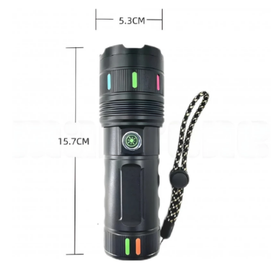 Picture of Original Sanford Super Bright Flashlight – White Laser LED (30000 Battery) - NR Mart-2024 - Multicolor