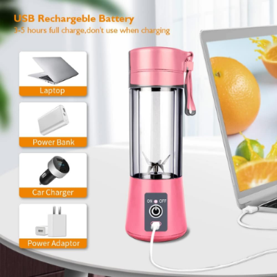 Picture of Portable USB Electric Smart Home Fruit Juicer Vegetable Juice Maker Blender Rechargeable Cup With Charging Cable - NR Mart-2024 - Multicolor