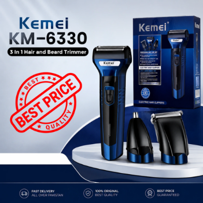 Picture of Kemei KM-6330 3 In 1 Hair and Beard Trimmer - NR Mart-2024