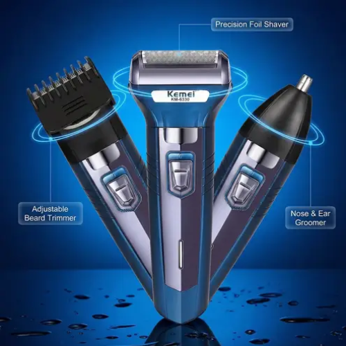 Picture of Kemei KM-6330 3 In 1 Hair and Beard Trimmer - NR Mart-2024