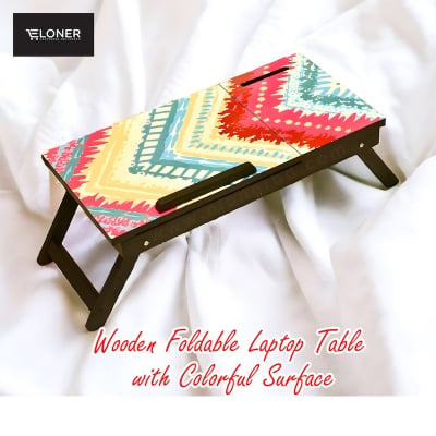 Picture of wooden laptop table 
