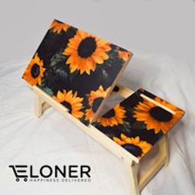 Picture of wooden laptop table 