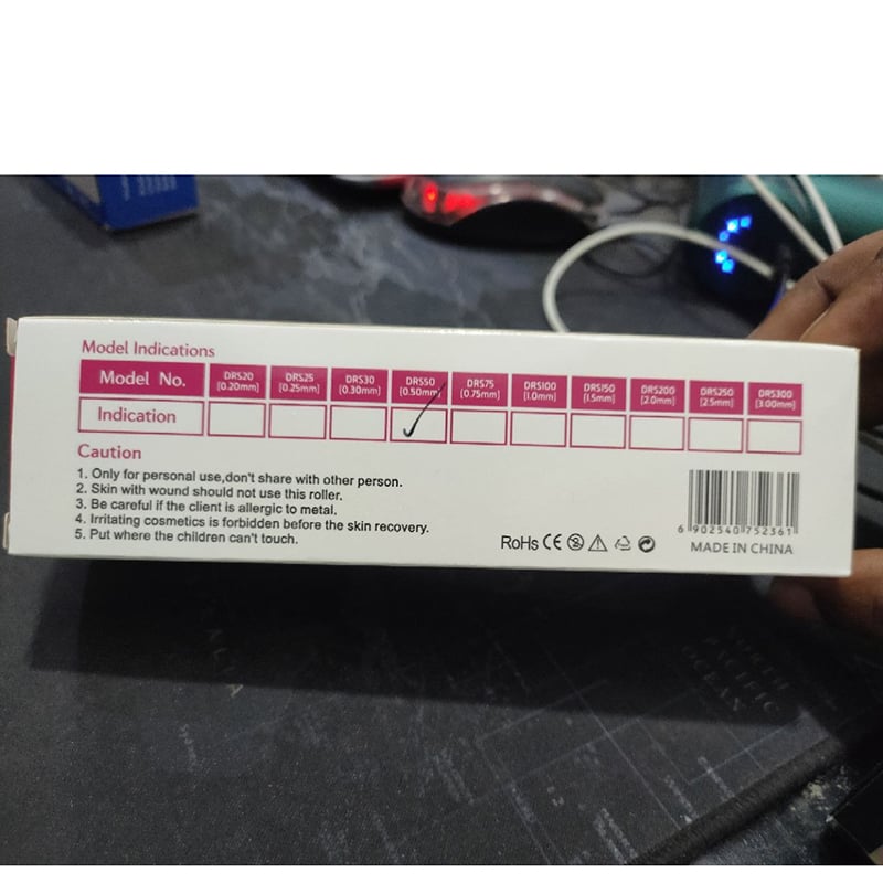 Picture of 0.5mm Titanium Needle Dermaroller for Face & Hair Growth