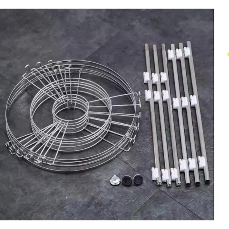 Picture of 5 Layer Rack Adjustable Super Pot Stand Organizer Kitchen Rack Stainless Steel-Multicolor