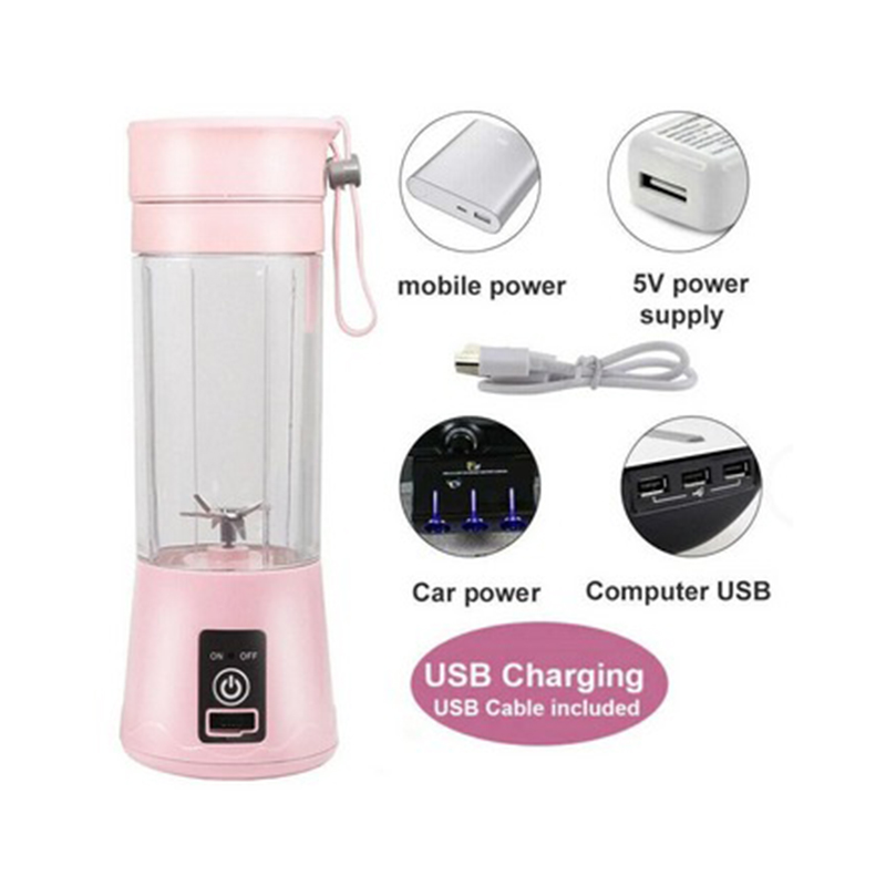 Picture of Portable Blender for shakes and smoothies, Cordless Personal Mini compact Blender Bottle, Travel Electric Juicer Cup, USB Rechargeable Mixer for Fruit Juice Protein-Multicolor