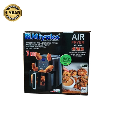 Picture of Miyako AF-6012 Auto cut off /resume when reach/ below preset temperature Air Fryer | 7 liter Black