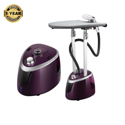 Picture of Miyako Steam Iron LGS-810 Vertical Steam Steamer for Clothes, 1950W Telescopic Double Posts Steamer for Commercial Home Multicolor