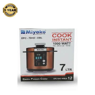 Picture of Miyako 7 Liter Electric Pressure Cooker EPC-70HD-DBL DOUBLE POT Multicolor