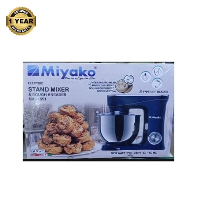 Picture of 7 Liter Miyako Stand Mixer 2000W SM-1551 Multicolor