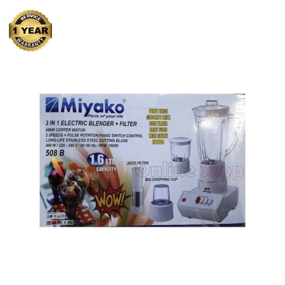 Picture of Miyako Blender with juicer Filter | Capacity : 1.6 Litre | Model : 508 B 