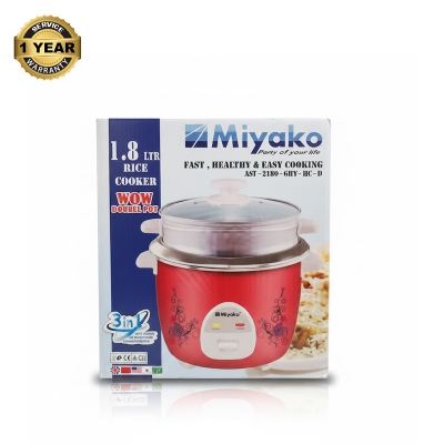 Picture of Miyako 1.8 LTR Double Pot Rice Cooker ASL-2180 Multicolor