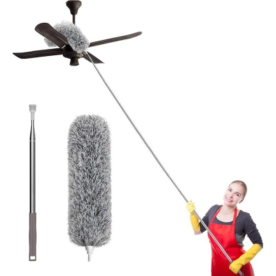Picture of Flexible Duster for Fan Cleaning, Mop with Long Rod | Fan Cleaner Brush with Long Rod-Multicolor