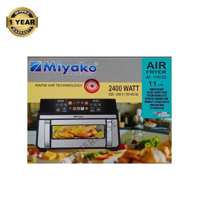 Picture of Miyako 11 Ltr Air Fryer AF-1100 CG Non Stick Food Grade Inverter Tech Rapid Air Technology 2400 WATT Multicolor