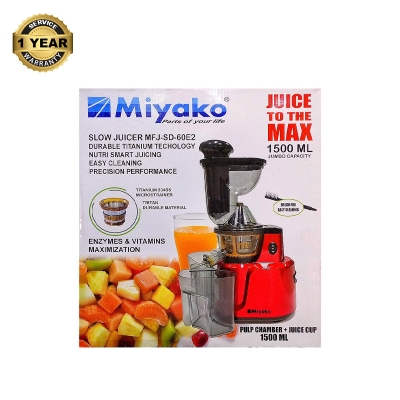 Picture of Miyako 1500ML Slow Juicer MFJ-SD-60E2 Multicolor