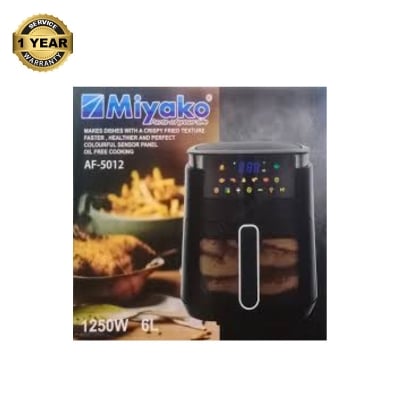 Picture of Miyako 6 Liter Air Fryer AF-5012 Digital Touch Control Panel Multicolor