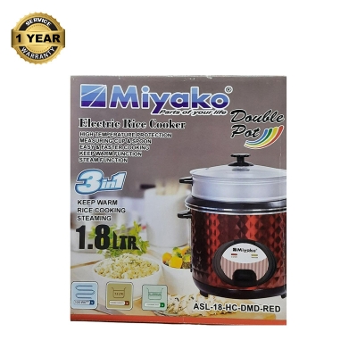 Picture of Miyako 1.8 LTR Double Pot Rice Cooker ASL-18-HC-DMD Multicolor