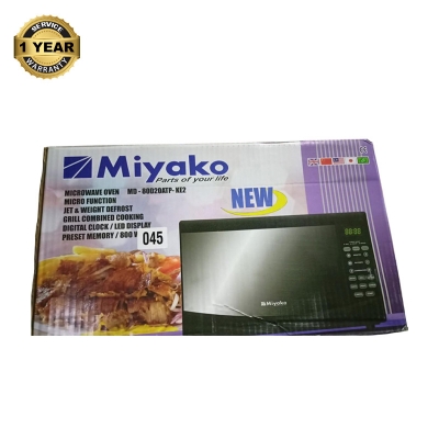 Picture of Miyako 20L KE2 Microwave Oven - Black Stainless Steel Finish for Kitchen MulticolorKE2