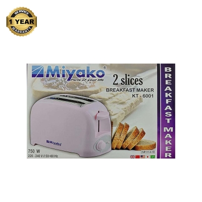 Picture of Miyako 2 Slice Bread Toaster KT-6001 Multicolor