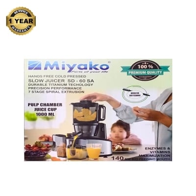 Picture of Miyako Slow Juicer 1000ML MFJ-SD-60SA Multicolor