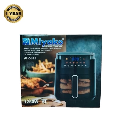 Picture of Miyako AF-5012 Auto cut off /resume when reach/ below preset temperature Air Fryer | 6 liter Black