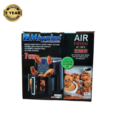Picture of Miyako AF-6012 Auto cut off /resume when reach/ below preset temperature Air Fryer 7 liter Black