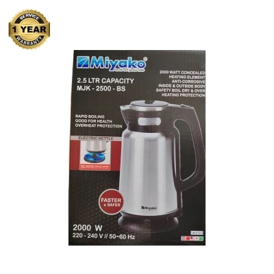 Picture of 2.5 Liter Miyako Electric Kettle MJK-2500 BS Multicolor