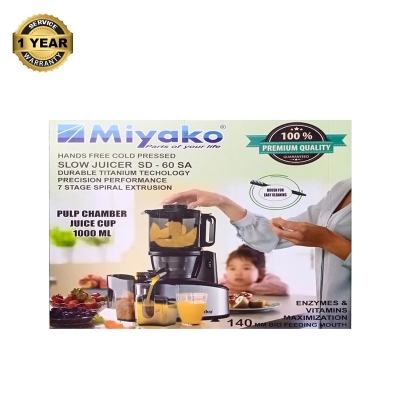 Picture of 1000ML Miyako Slow Juicer MFJ-SD-60SA Multicolor