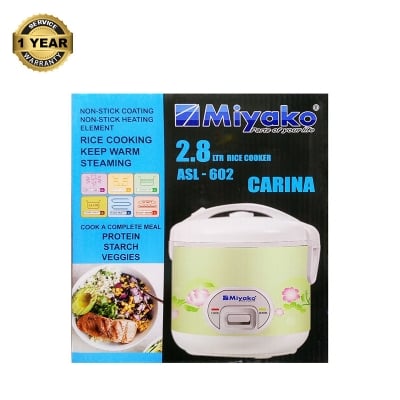 Picture of 2.8 Liter Miyako Rice Cooker ASL-602 Carina Multicolor