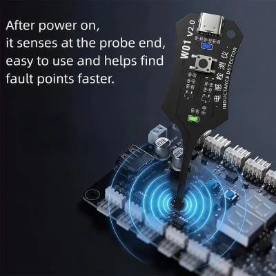 Picture of Motherboard Coil Tester Inductor Detector Tool for PC Repair Electromagnetic Induction Quick Fault Check Multicolor similar RELIFE XA5 OSW-01 