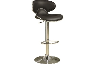 Picture of Bar Stool Simple High Stools Home Lift Stool Backrest Bar Chair (black)
