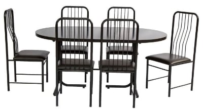 Picture of ডাইনিং সেট-6 সিটের চেয়ার - table (Black)